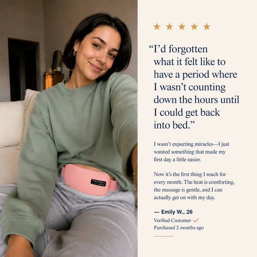 Mello Heat & Massage Belt — Drug-Free Period Pain Relief