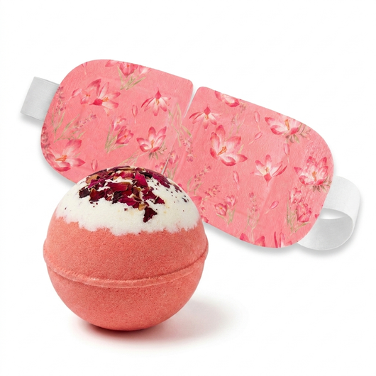 Self Care Kit - Lavender Eye Mask & Soothing Bath Bomb